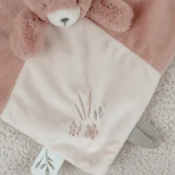 Doudou attache sucette Ours Lily|Noukie's Best