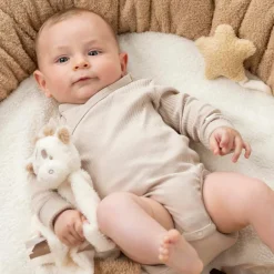 Outlet Nattou Doudou attache sucette Teddy Girafe Ecru