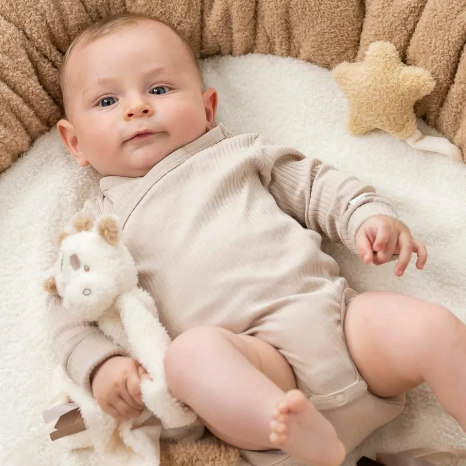 Outlet Nattou Doudou attache sucette Teddy Girafe Ecru