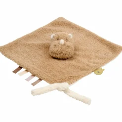 Doudou attache sucette Teddy Rhino Caramel|Nattou Discount