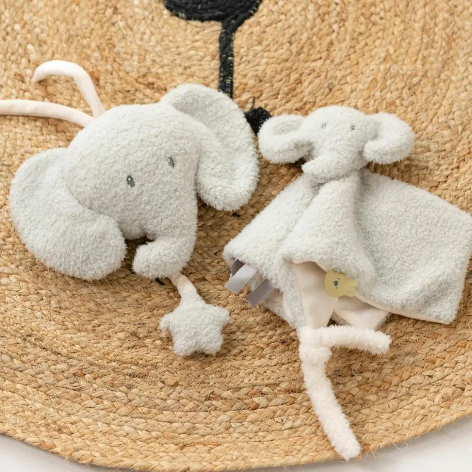 Sale Nattou Doudou attache sucette Teddy Eléphant Gris