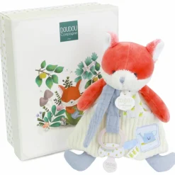 Doudou attache-sucette Romarin Le Renard (19 cm)|Doudou et Compagnie Hot