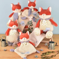 Doudou attache-sucette Romarin Le Renard (19 cm)|Doudou et Compagnie Hot