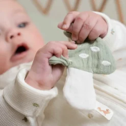 Clearance Little Dutch Doudou attache-tétine en gaze de coton Champignon