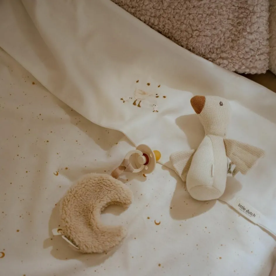 Doudou attache-tétine Lune Pure Soft Beige|Little Dutch Discount