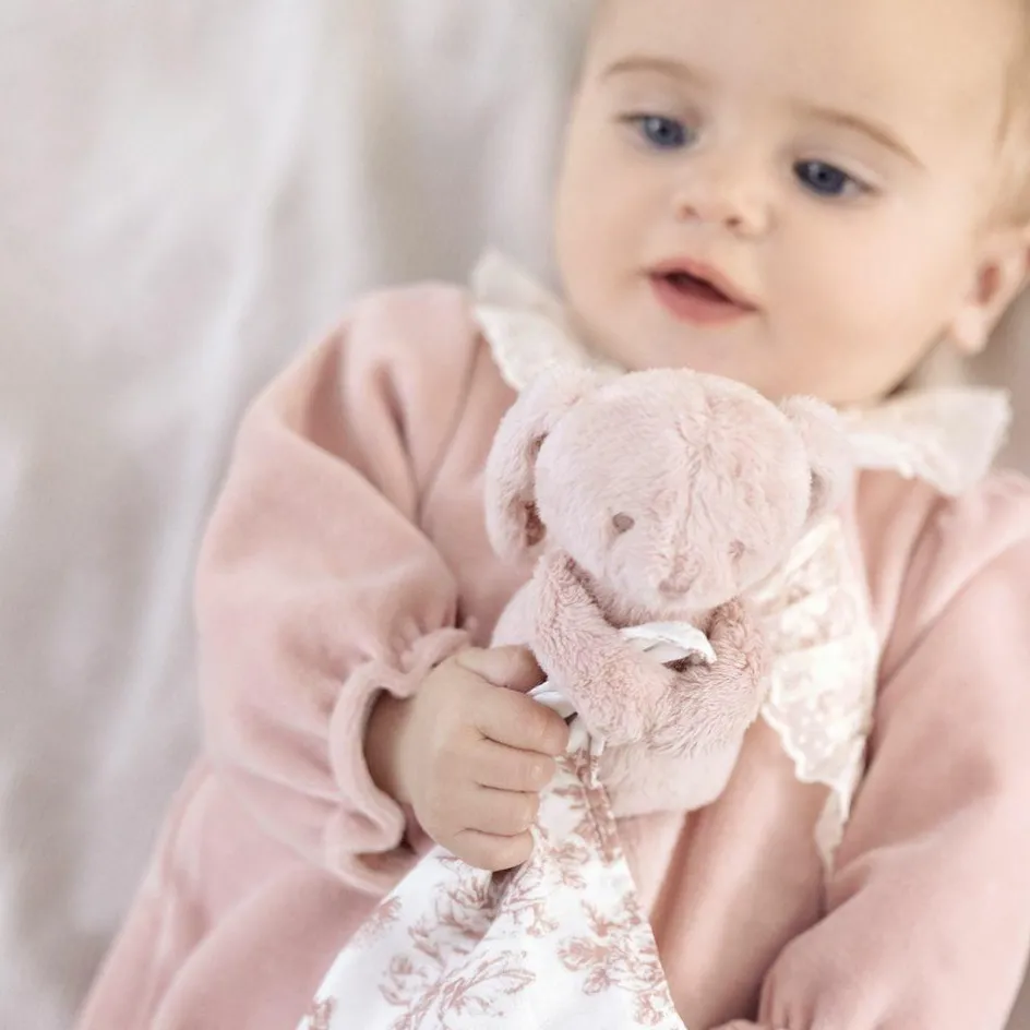 New Tartine et Chocolat Doudou Augustin le lapin rose