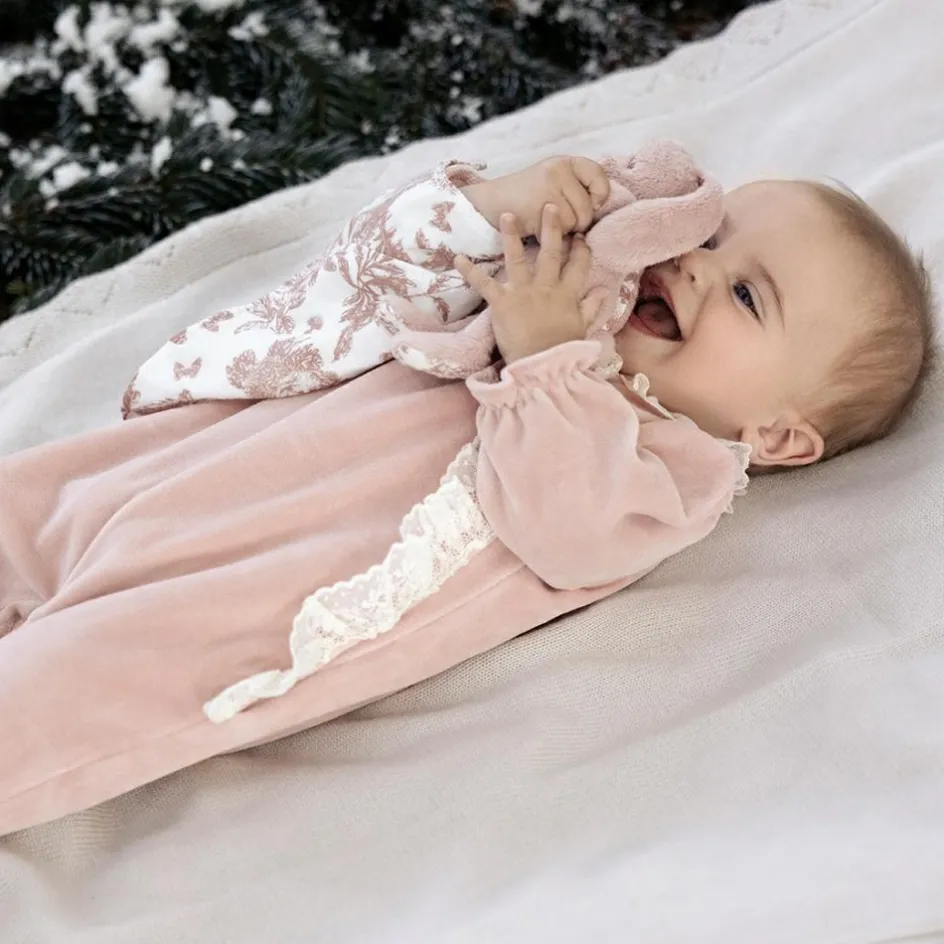 New Tartine et Chocolat Doudou Augustin le lapin rose