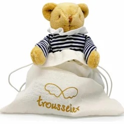 Doudou avec hochet Ours Marinière|Trousselier