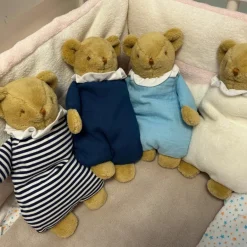 Doudou avec hochet Ours Marinière|Trousselier