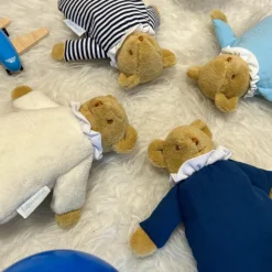 Doudou avec hochet Ours Marinière|Trousselier