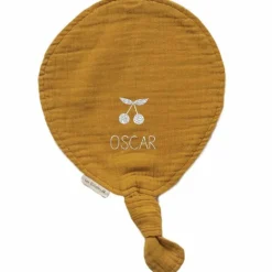 Discount Les Griottes Doudou ballon Jaune moutarde (personnalisable)