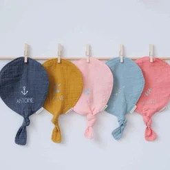 Discount Les Griottes Doudou ballon Jaune moutarde (personnalisable)