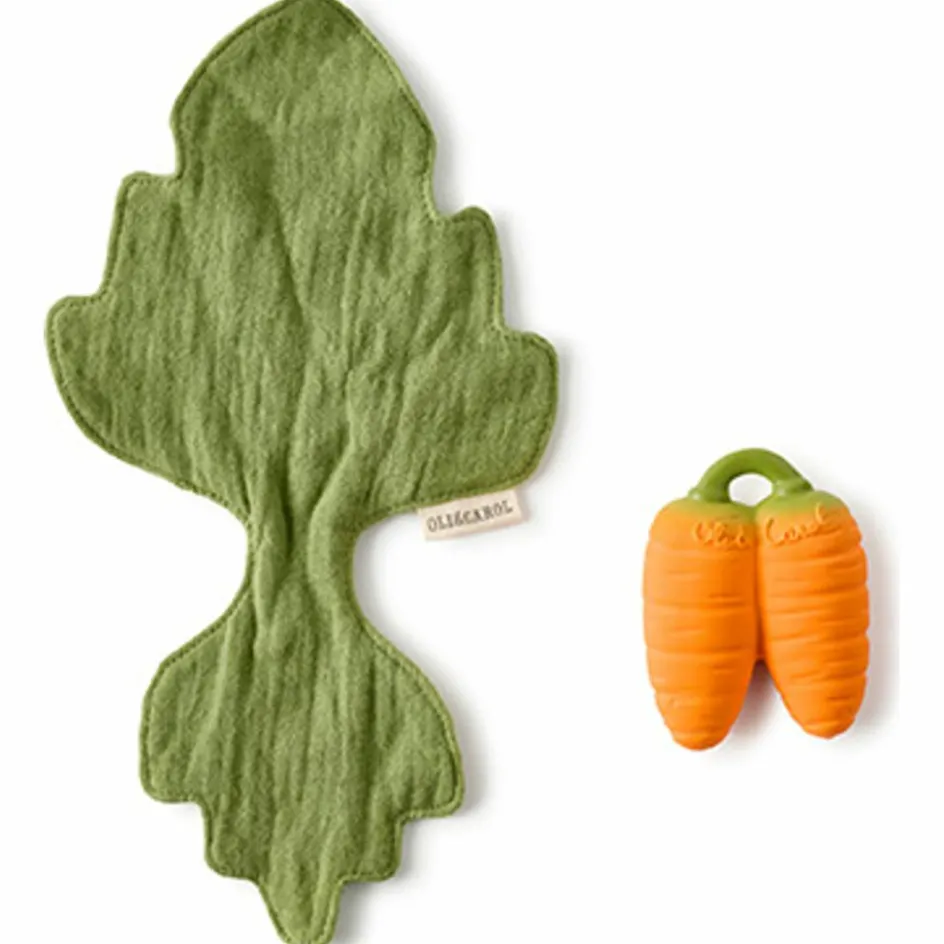 Hot Oli & Carol Doudou de dentition 2 en 1 Cathy la carotte