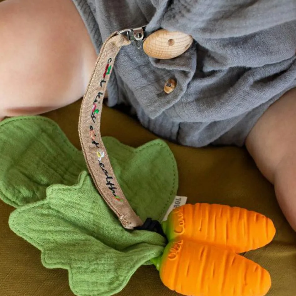 Hot Oli & Carol Doudou de dentition 2 en 1 Cathy la carotte