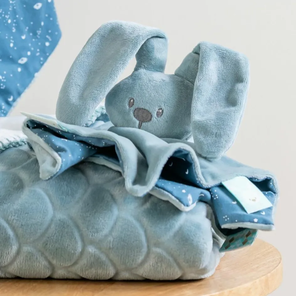 Outlet Nattou Doudou Lapidou Glow phosphorescent Vert de gris