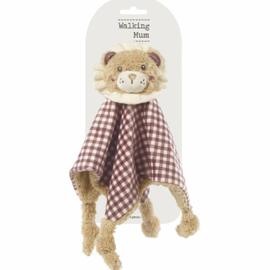Walking Mum Doudou Lion Gala Cerise (25 cm)