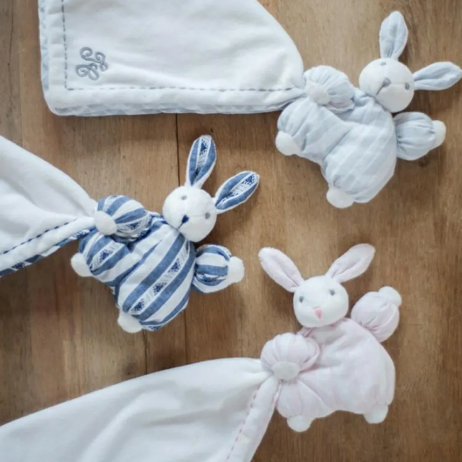 Outlet Tartine et Chocolat Doudou peluche Augustin le lapin rose