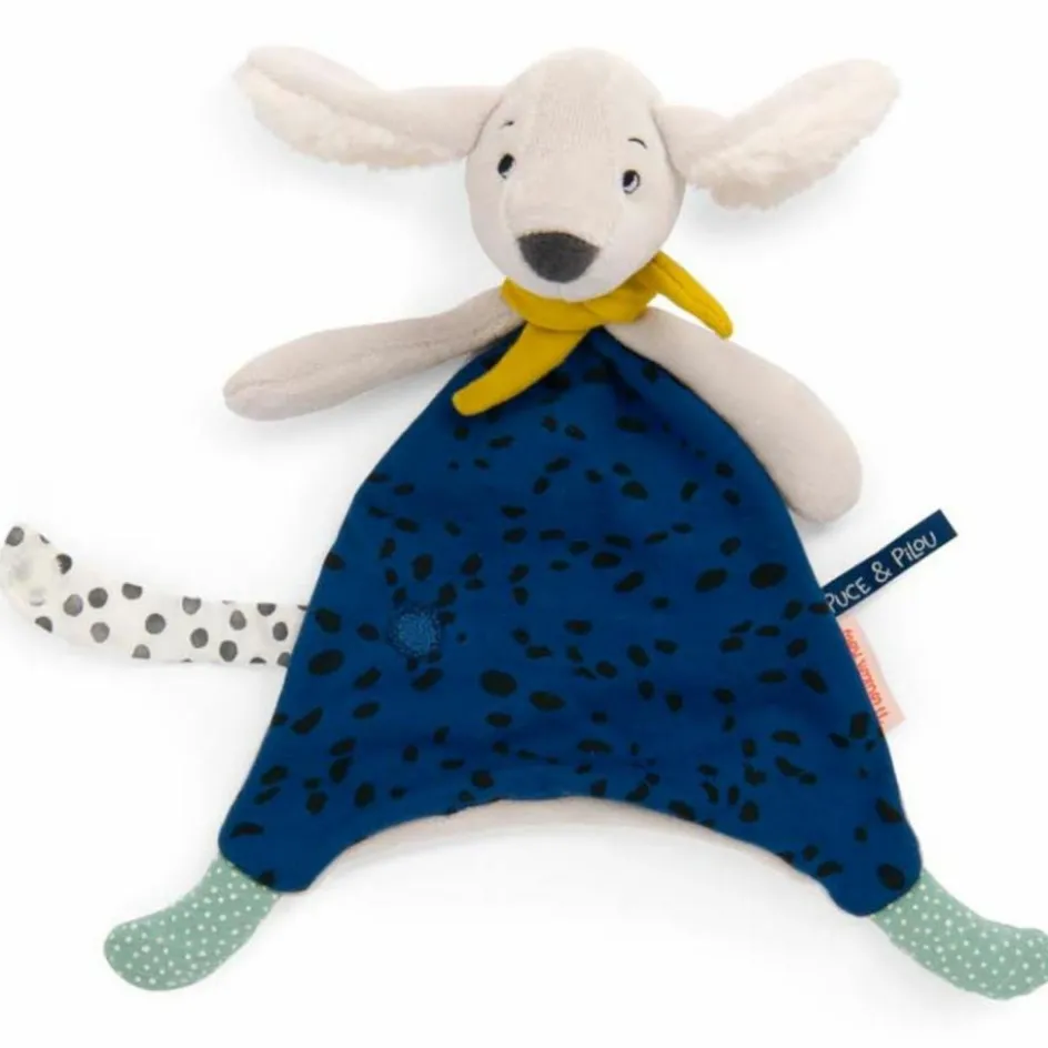 Doudou Pilou bleu Puce et Pilou|Moulin Roty Online