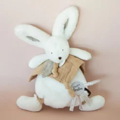 Doudou plat avec coffret lapin beige Happy Wild|Doudou et Compagnie Best