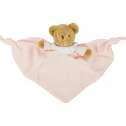 Sale Trousselier Doudou plat avec Hochet Ours Rose poudré