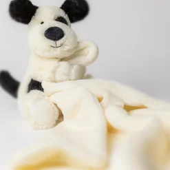 Best Jellycat Doudou plat Bashful Chien noir et crème (34 cm)