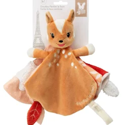 Doudou plat Fanfan le faon avec attache sucette|Sophie la girafe Hot