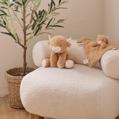 Doudou plat Fluffy Cow|Noukie's Outlet
