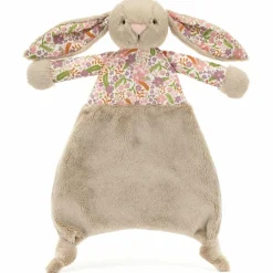 Doudou plat Lapin en fleurs Beige|Jellycat Outlet