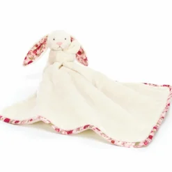 Sale Jellycat Doudou plat Lapin en fleurs Cream