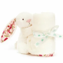 Sale Jellycat Doudou plat Lapin en fleurs Cream