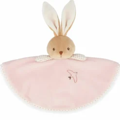 Doudou plat Lapin rond rose|Kaloo Outlet