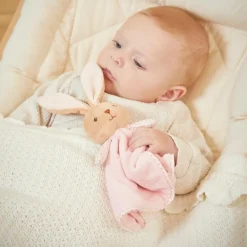 Doudou plat Lapin rond rose|Kaloo Outlet