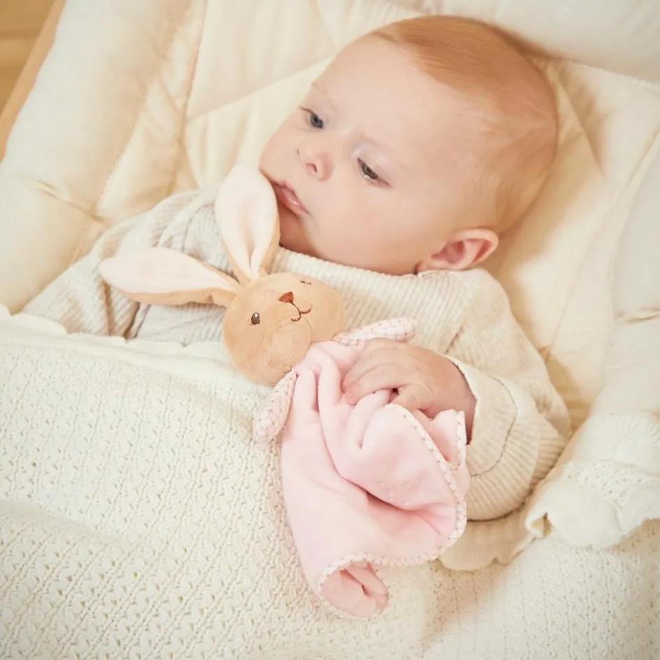 Doudou plat Lapin rond rose|Kaloo Outlet