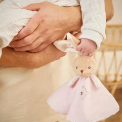 Doudou plat Lapin rond rose|Kaloo Outlet