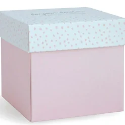 Doudou plat lapin rose J'aime mon doudou|Doudou et Compagnie Outlet