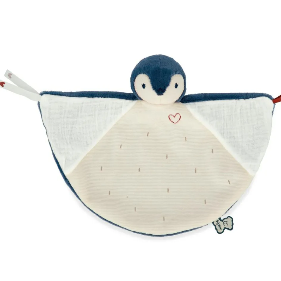 Kaloo Doudou plat Manchot bleu