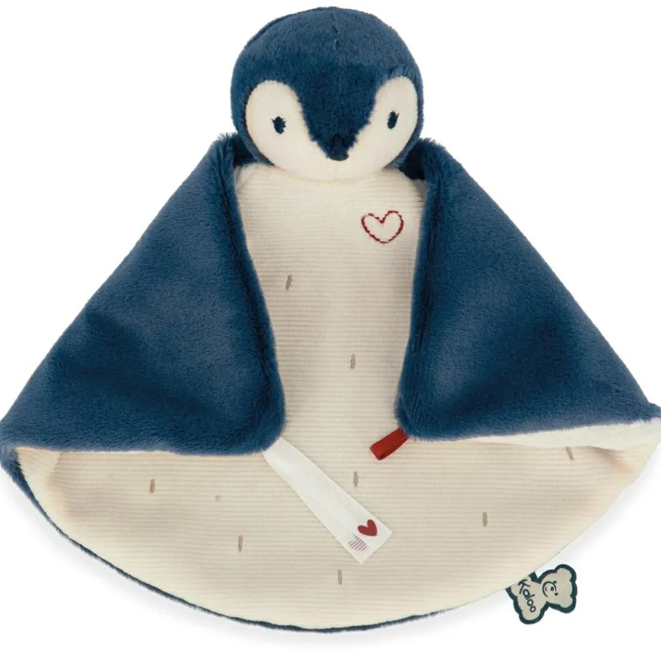 Kaloo Doudou plat Manchot bleu
