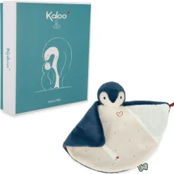 Kaloo Doudou plat Manchot bleu
