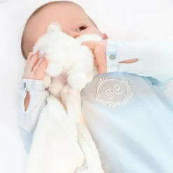 Doudou plat mouton écru (25 x 25 cm)|Tartine et Chocolat Online