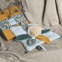 Doudou plat pétale Lion Boh'aime (27 cm)|Doudou et Compagnie
