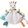 Sophie la girafe Doudou plat avec attache sucette