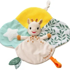 Sophie la girafe Doudou plat avec attache sucette