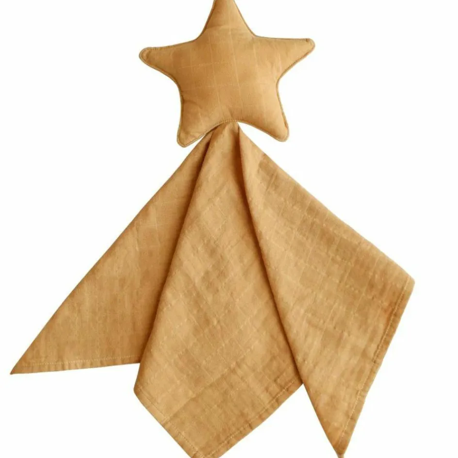 Outlet Mushie Doudou plat étoile Fall yellow