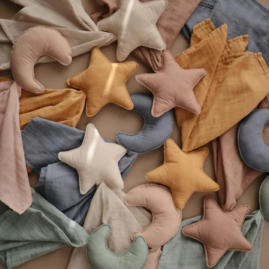 Doudou plat étoile Fog|Mushie Outlet