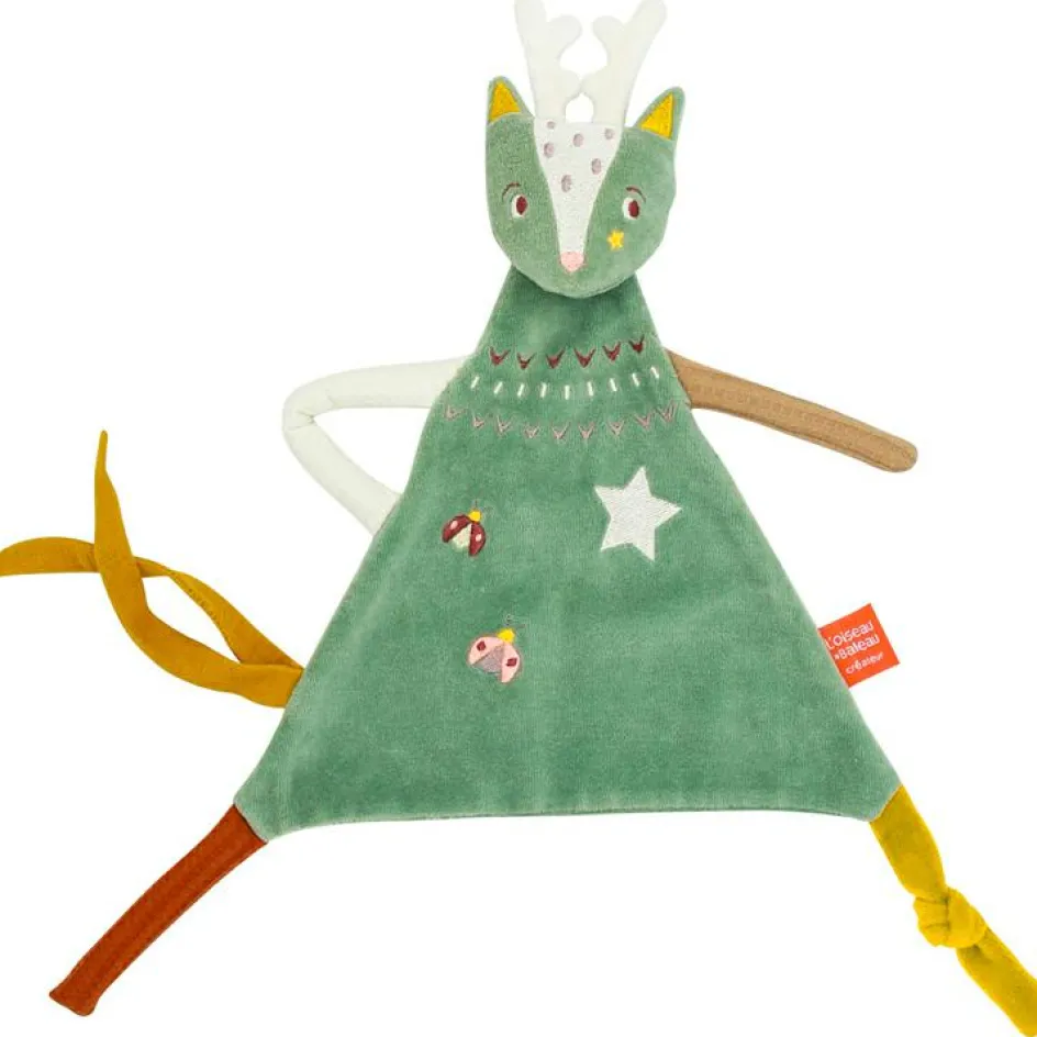 New L'oiseau bateau Doudou Z'anepasperdre daim vert (personnalisable)