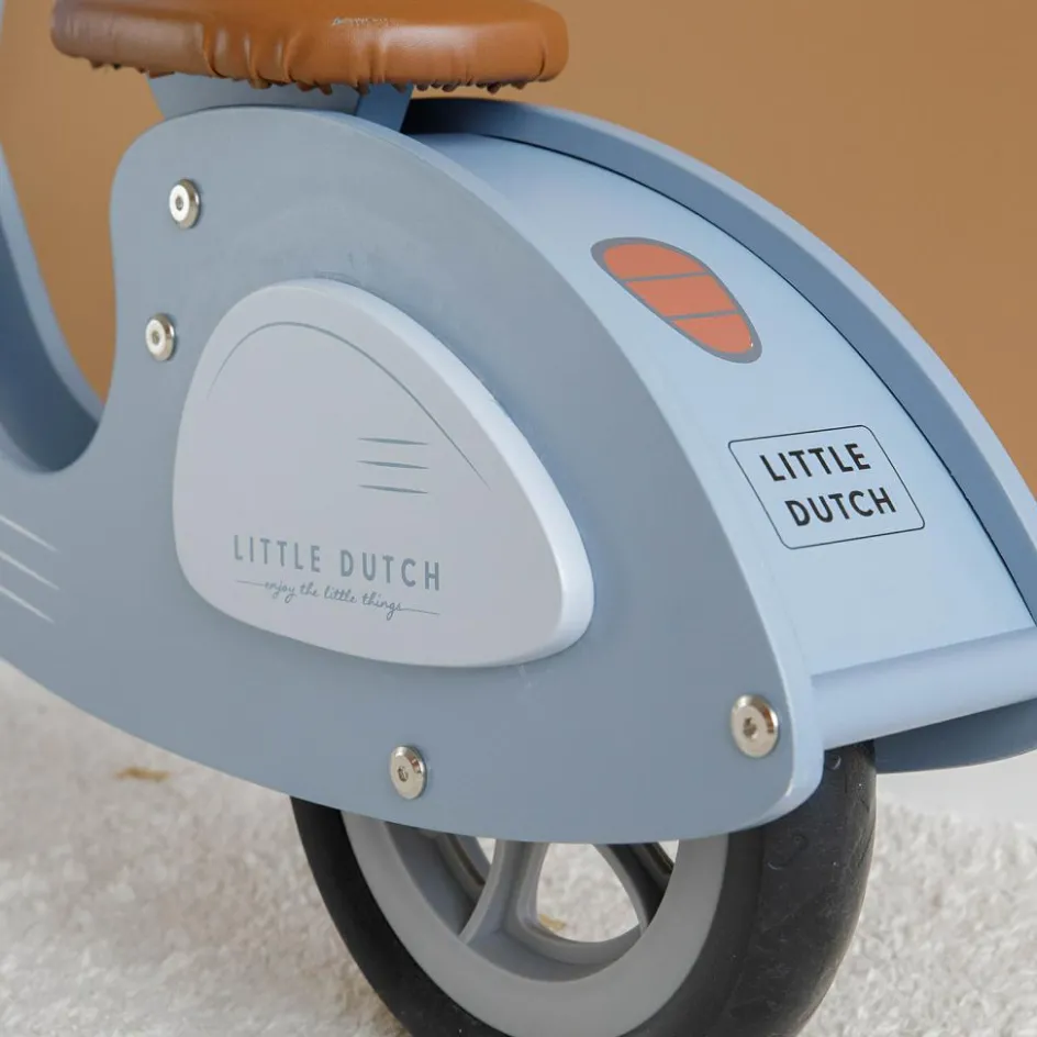 Clearance Little Dutch Draisienne scooter en bois blue