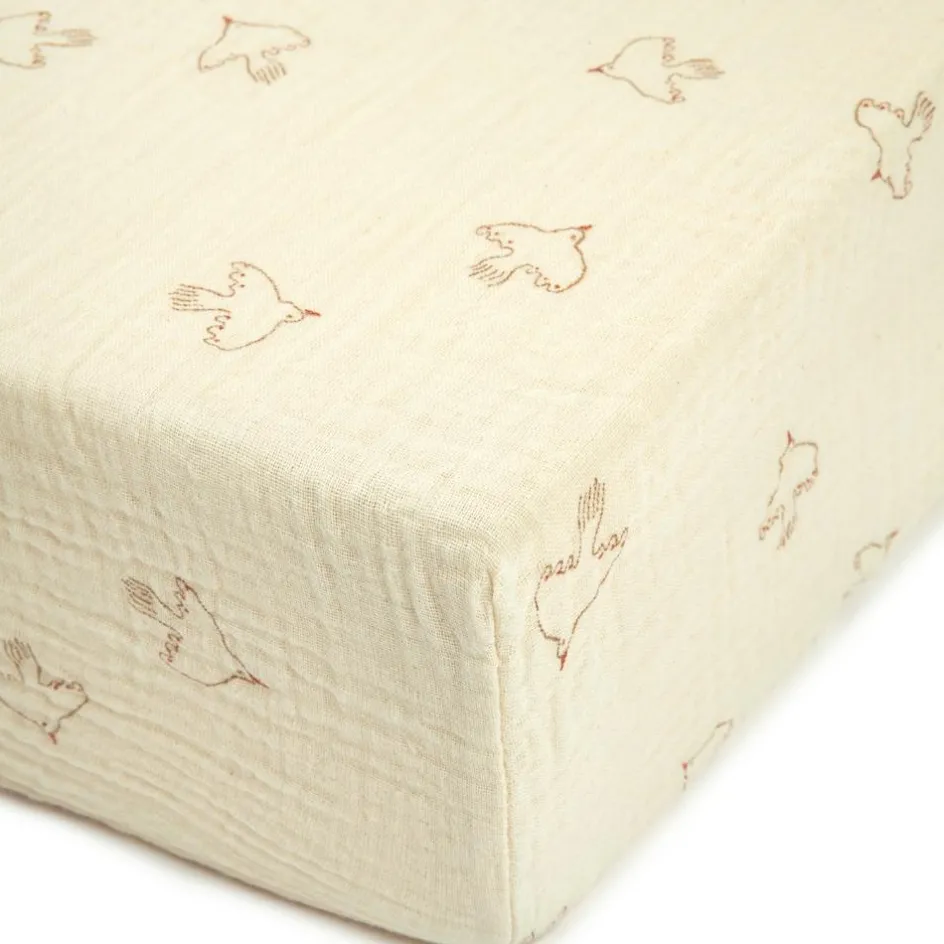 Clearance Nobodinoz Drap housse Brown Hoshi Wabi-Sabi (70x140 cm)