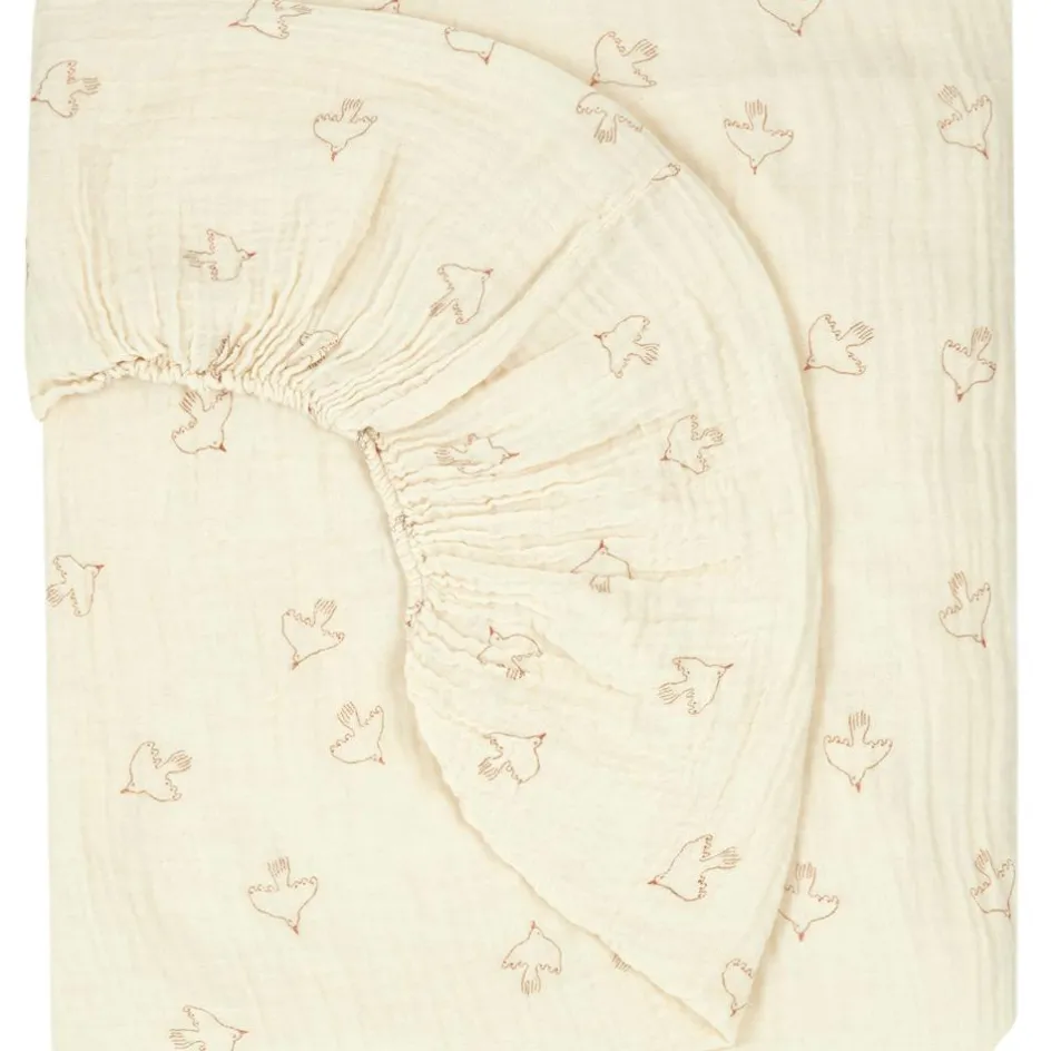 Clearance Nobodinoz Drap housse Brown Hoshi Wabi-Sabi (70x140 cm)