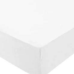 Best Domiva Drap housse de berceau en coton bio blanc (40 x 80 cm)