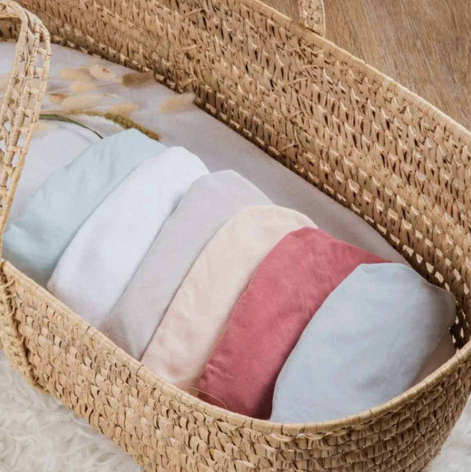 Drap housse de berceau en coton bio Naturel (40 x 80 cm)|Kadolis Hot